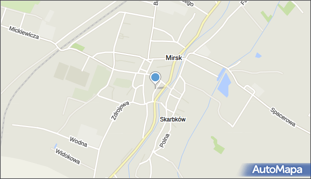 Mirsk, Cicha, mapa Mirsk