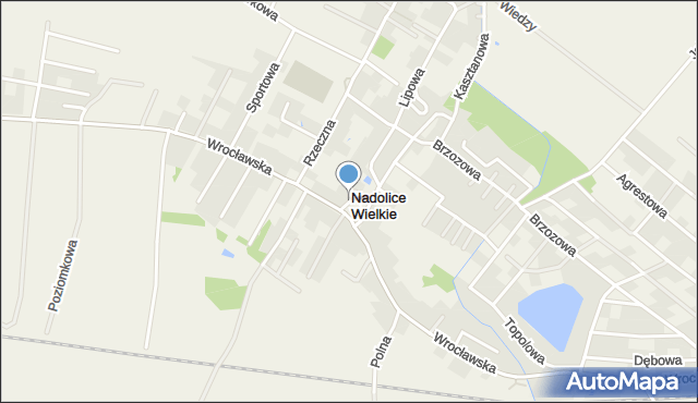 Nadolice Wielkie, Cicha, mapa Nadolice Wielkie