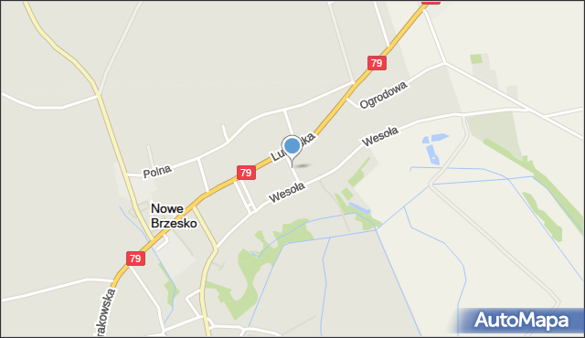 Nowe Brzesko, Cicha, mapa Nowe Brzesko