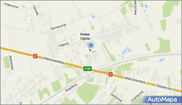 Nowe Opole, Cicha, mapa Nowe Opole