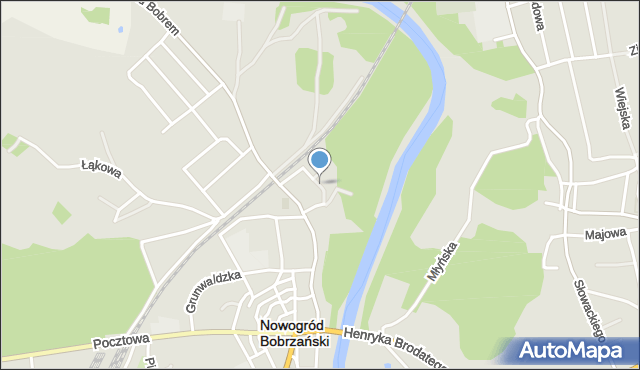 Nowogród Bobrzański, Cicha, mapa Nowogród Bobrzański