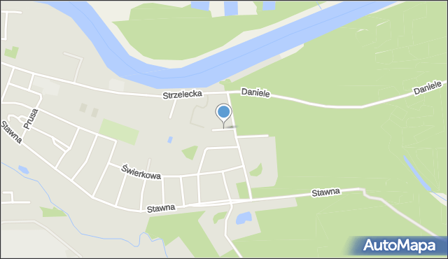 Obrzycko, Cisowa, mapa Obrzycko