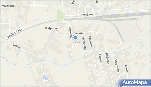 Palędzie, Cicha, mapa Palędzie