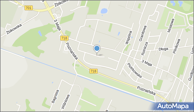 Pruszków, Cicheckiego Józefa, mapa Pruszków