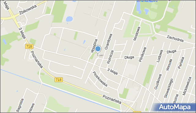 Pruszków, Ciechanowska, mapa Pruszków