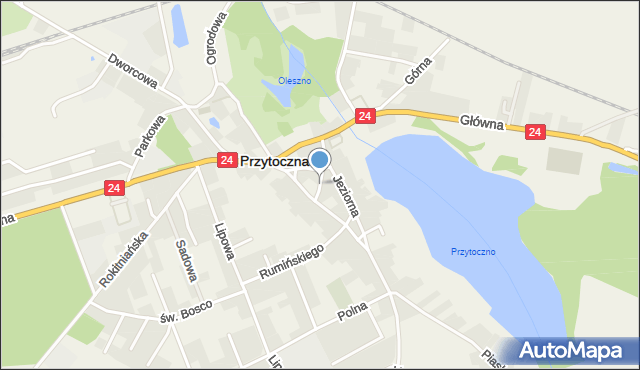 Przytoczna, Cicha, mapa Przytoczna