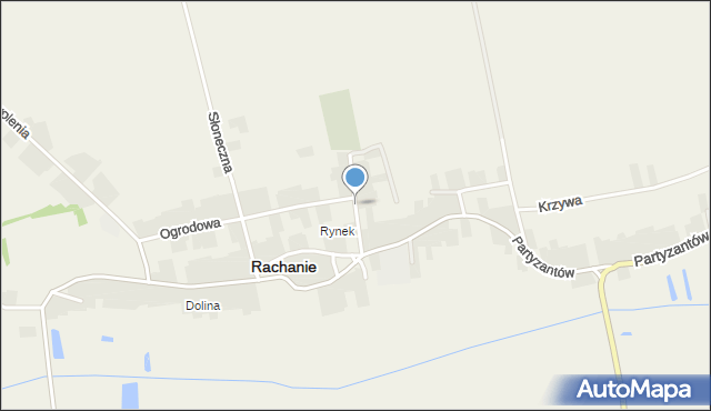 Rachanie, Cicha, mapa Rachanie