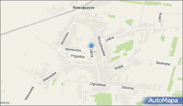 Rzerzęczyce, Cicha, mapa Rzerzęczyce