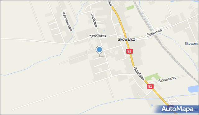 Skowarcz, Cisowa, mapa Skowarcz