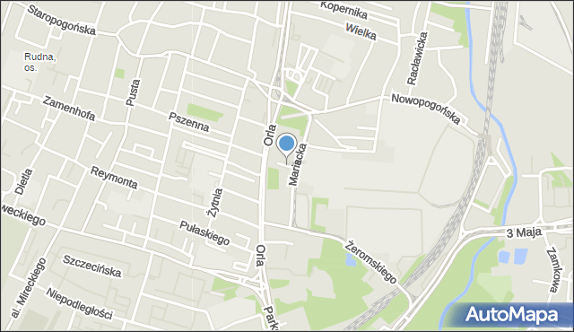 Sosnowiec, Cicha, mapa Sosnowca