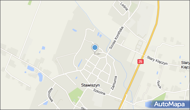 Stawiszyn powiat kaliski, Cicha, mapa Stawiszyn powiat kaliski