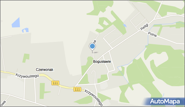 Stepnica, Cicha, mapa Stepnica