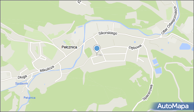 Świebodzice, Cisowa, mapa Świebodzice