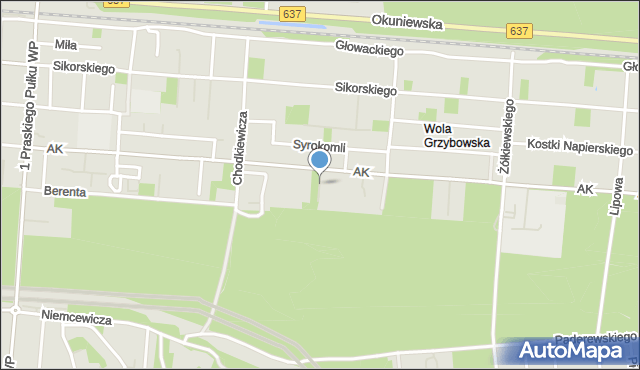 Warszawa, Ciasna, mapa Warszawy