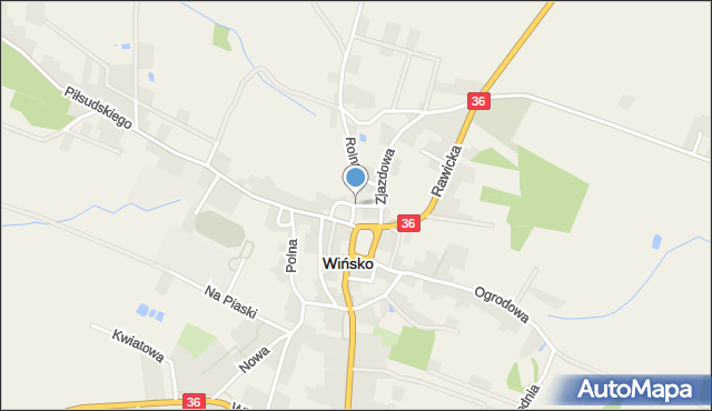 Wińsko, Ciemna, mapa Wińsko