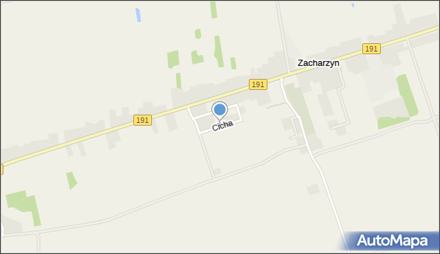 Zacharzyn, Cicha, mapa Zacharzyn