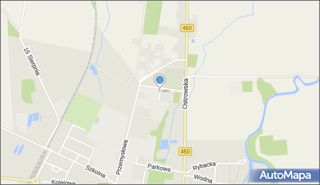 Grabów nad Prosną, Cmentarna, mapa Grabów nad Prosną