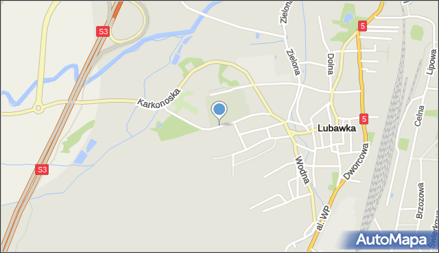 Lubawka, Cmentarna, mapa Lubawka