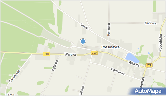 Rossoszyca, Cmentarna, mapa Rossoszyca