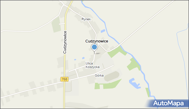 Cudzynowice, Cudzynowice, mapa Cudzynowice