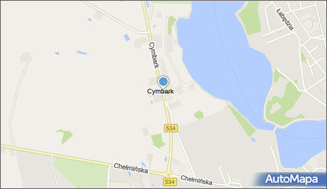 Cymbark, Cymbark, mapa Cymbark