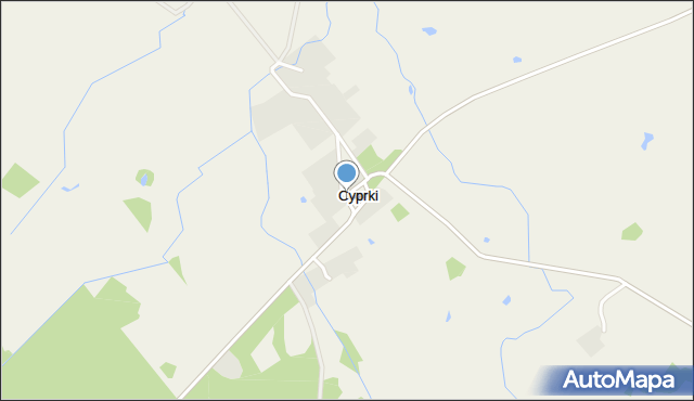 Cyprki, Cyprki, mapa Cyprki