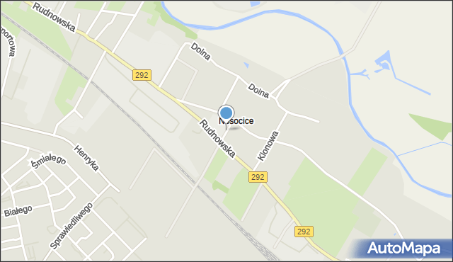 Głogów, Cyprysowa, mapa Głogów