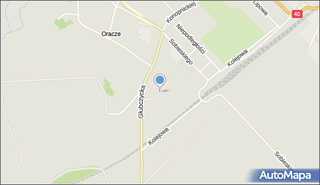 Głogówek, Cybisa Jana, mapa Głogówek