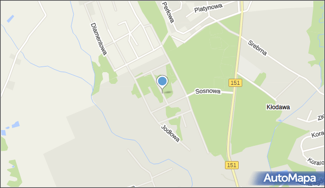 Gorzów Wielkopolski, Cyprysowa, mapa Gorzów Wielkopolski