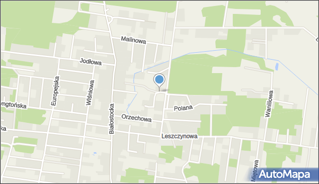 Grabówka powiat białostocki, Cyprysowa, mapa Grabówka powiat białostocki