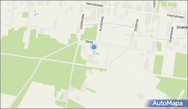 Henrykowo gmina Supraśl, Cyrkoniowa, mapa Henrykowo gmina Supraśl