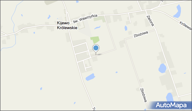 Kijewo Królewskie, Cyprysowa, mapa Kijewo Królewskie