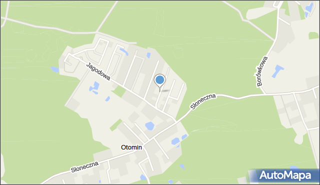 Otomin, Cyprysowa, mapa Otomin