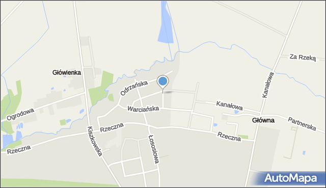 Pobiedziska, Cybińska, mapa Pobiedziska