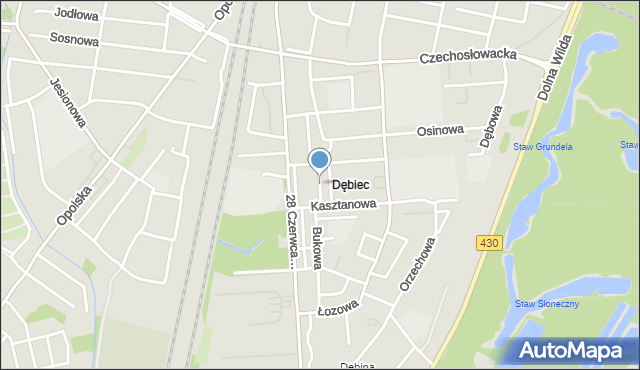 Poznań, Cyprysowa, mapa Poznania