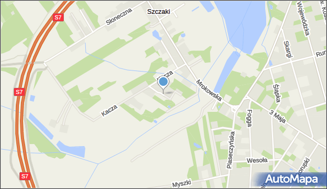 Szczaki, Cyranki, mapa Szczaki