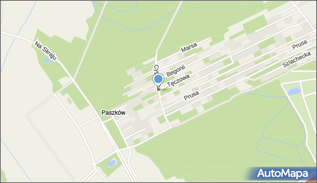 Wolica gmina Nadarzyn, Cygańska, mapa Wolica gmina Nadarzyn
