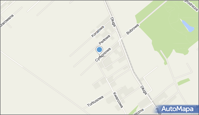 Żarowo gmina Stargard, Cyrkoniowa, mapa Żarowo gmina Stargard