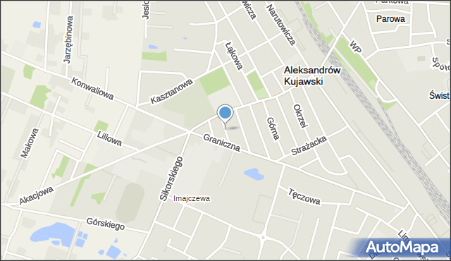 Aleksandrów Kujawski, Czysta, mapa Aleksandrów Kujawski