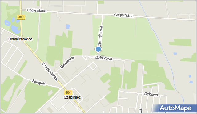 Bełchatów, Czereśniowa, mapa Bełchatów