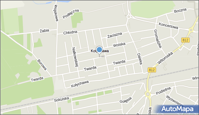 Biała Podlaska, Czajki-Stachowicz Izabeli, mapa Białej Podlaskiej