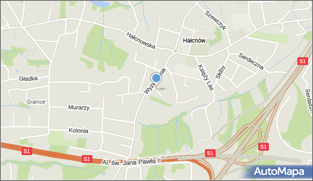 Bielsko-Biała, Czecza Mariana, mapa Bielsko-Białej