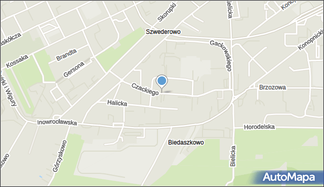 Bydgoszcz, Czackiego Tadeusza, mapa Bydgoszczy