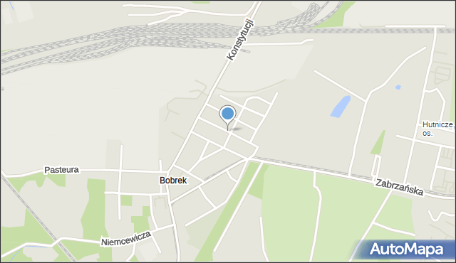 Bytom, Czajkowskiego Piotra, mapa Bytomia