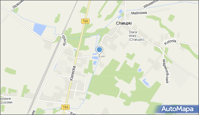 Chałupki gmina Morawica, Czekaj, mapa Chałupki gmina Morawica