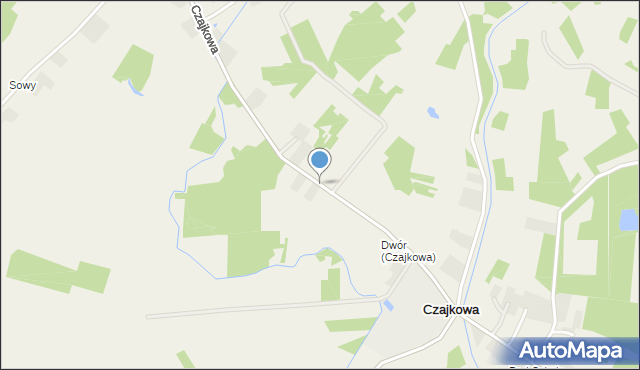 Czajkowa, Czajkowa, mapa Czajkowa