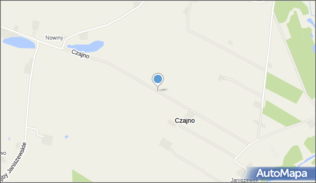 Czajno, Czajno, mapa Czajno