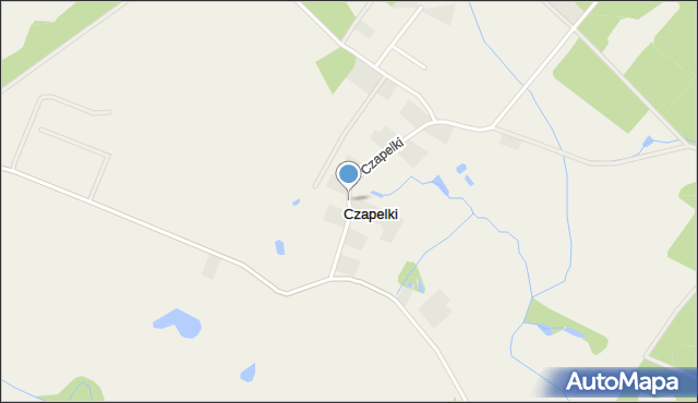 Czapelki gmina Świecie, Czapelki, mapa Czapelki gmina Świecie