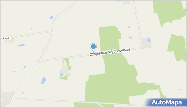 Czapiewice, Czapiewice-Wybudowanie, mapa Czapiewice