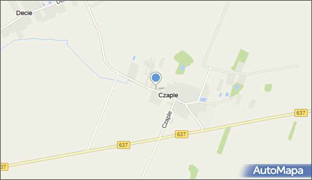 Czaple gmina Korytnica, Czaple, mapa Czaple gmina Korytnica